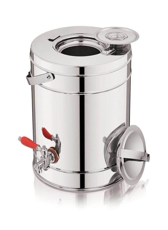 PGD Premium Steel Commercial Hot Coffee/Tea Urn Can Flask Container Insulator with Tap | Home Kitchen Dining Storage Containers Vacuum Flasks Hot Beverage Carafe (10 Liters) - Image 2